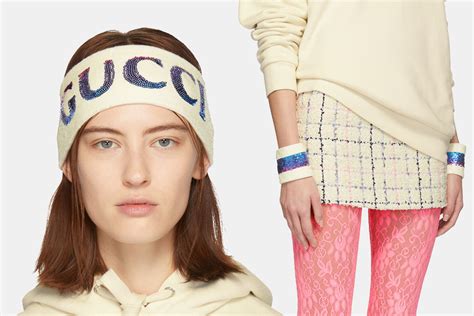 gucci off white headband|gucci headband with rhinestones.